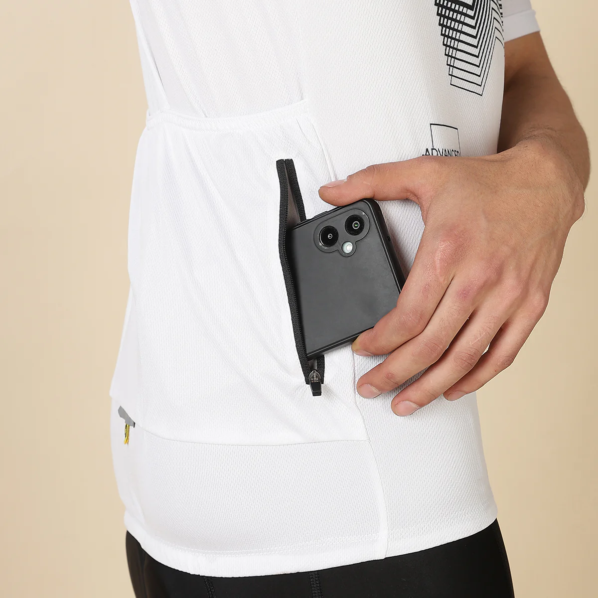 Hyve Men’s Standard Cycling Jersey – Arctic White - Image 5