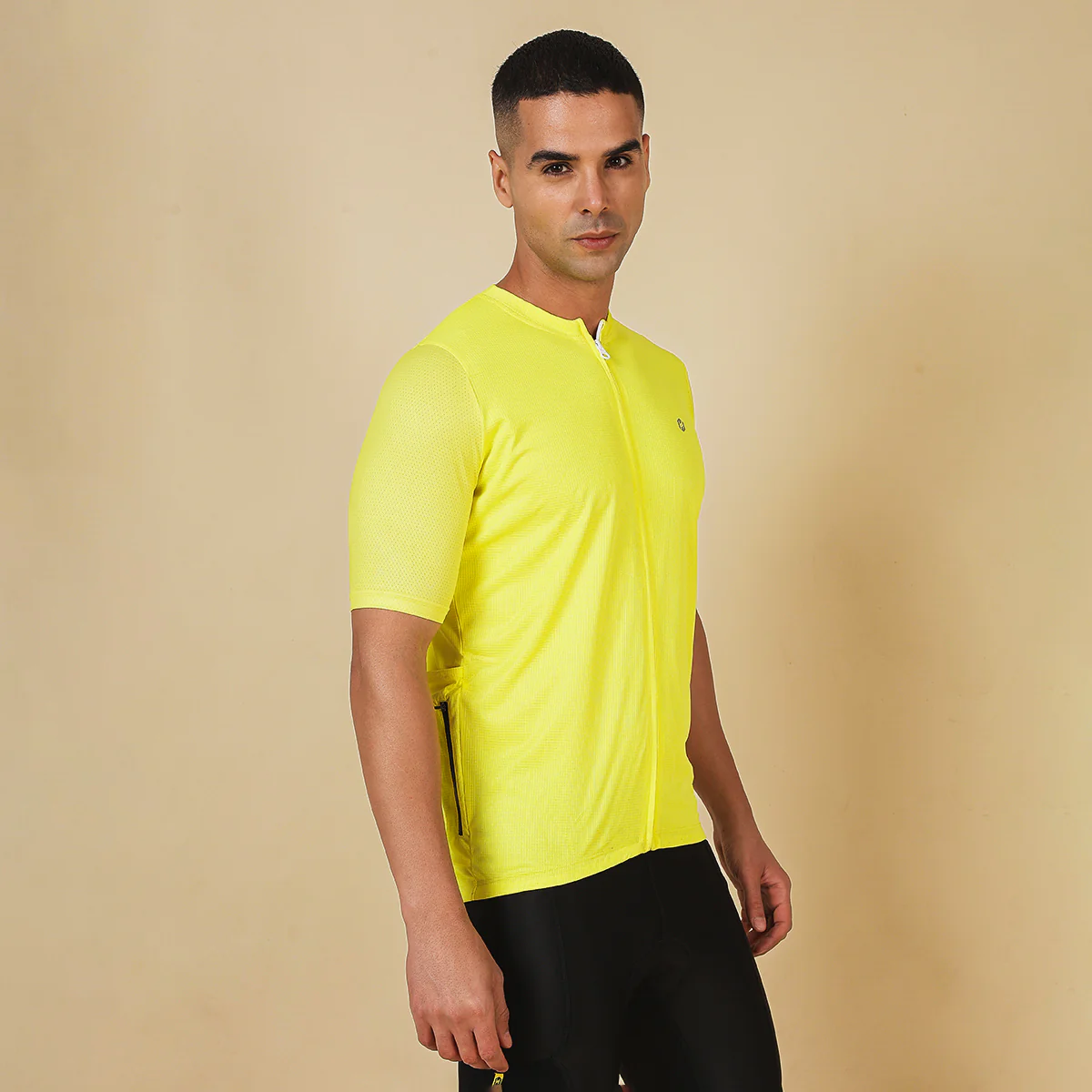 Hyve Men’s Standard Cycling Jersey – Electric Yellow - Image 3