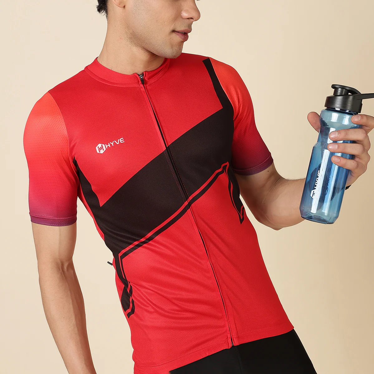 Hyve Men’s Standard Cycling Jersey – Red Onyx - Image 5