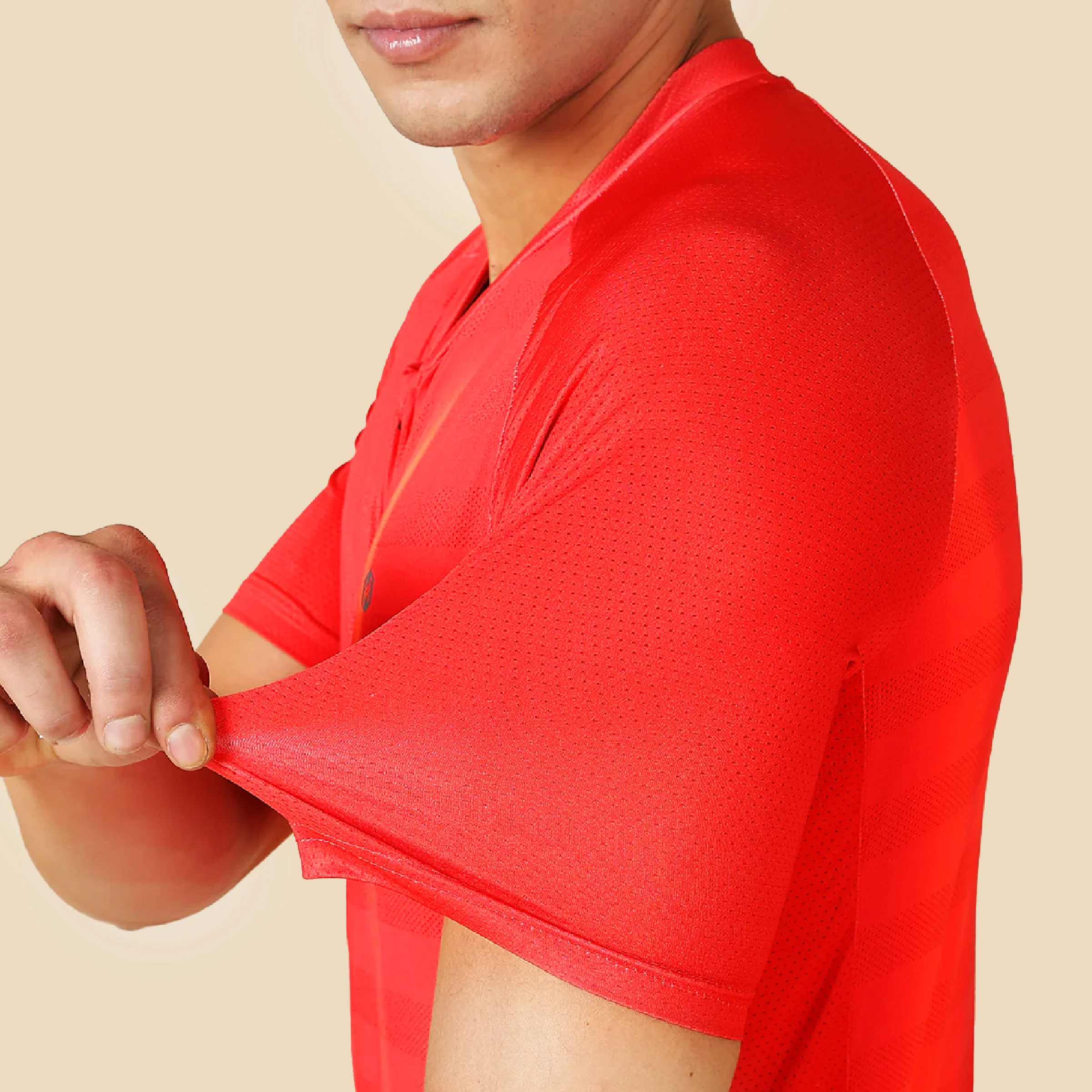 Hyve Men’s V1 Premium Cycling Jersey -  Red - Image 4